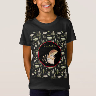 Autumn Racoon Customise Text and Colour T-Shirt