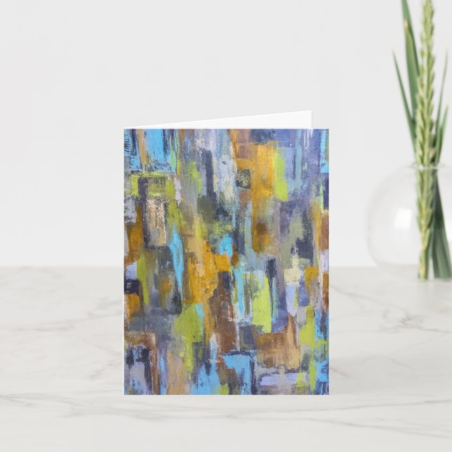 Autumn Rain Blank Notecard (Front)
