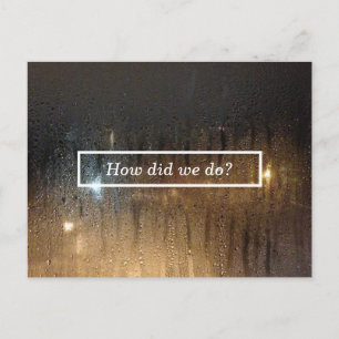 autumn rain comment card