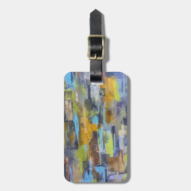 Autumn Rain Luggage Tag (Front Vertical)