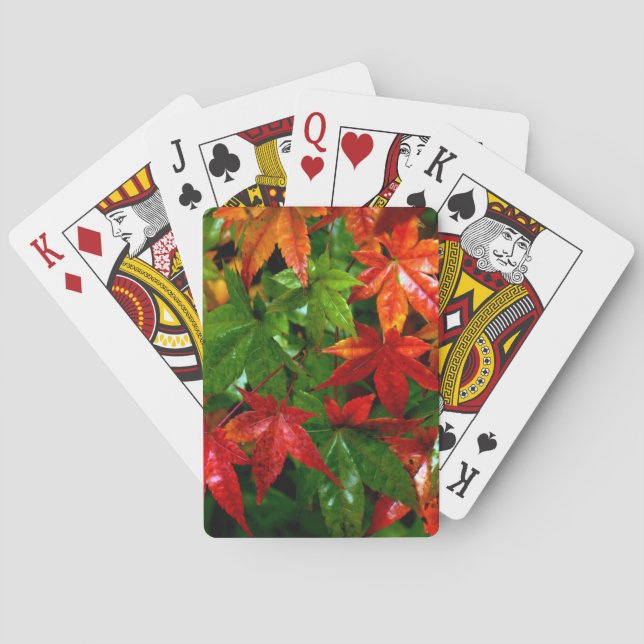 Autumn Rain Playing Cards (Back)