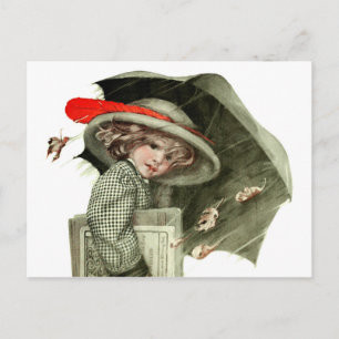 Autumn Rain Postcard