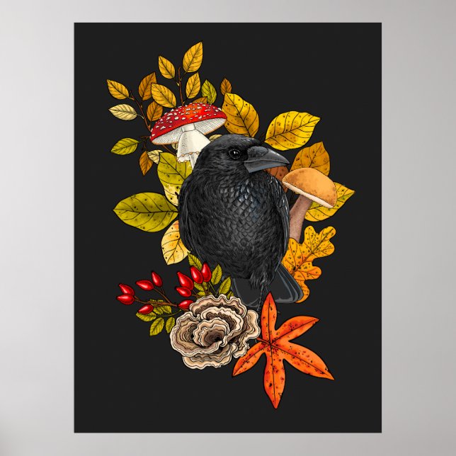 Autumn raven poster (Front)