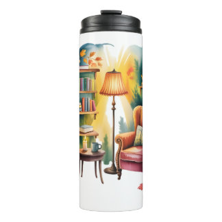 Autumn Reading Chair Bouteilles —Book Corner Thermal Tumbler