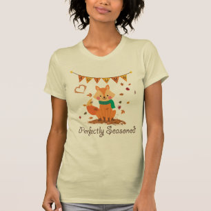 Autumn Red Fox - Perfectly Seasoned Women's Fall T-Shirt