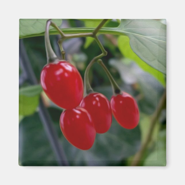Autumn red spots magnet (Front)