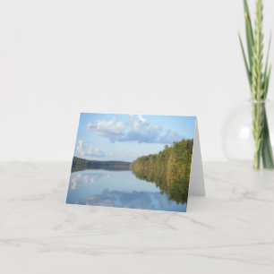 "Autumn Reflections at Long Pond" Card