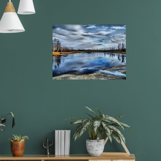 Autumn Reflections Framed Print (Living Room 1)