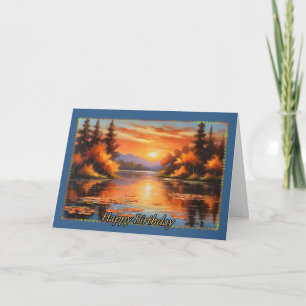 Autumn Reflections Woman's Birthday Card