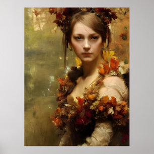 autumn renaissance princess poster