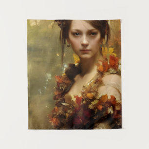 autumn renaissance princess tapestry