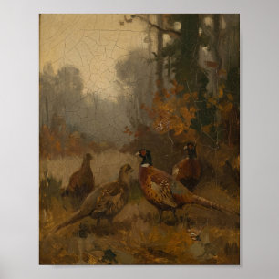 Autumn Ring Necked Pheasant II Poster