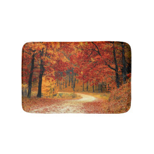 Autumn Road Bath Mat