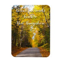 Autumn road in New Hampshire 2 Magnet