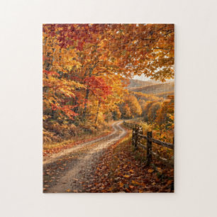 Autumn Road Jigsaw Puzzle