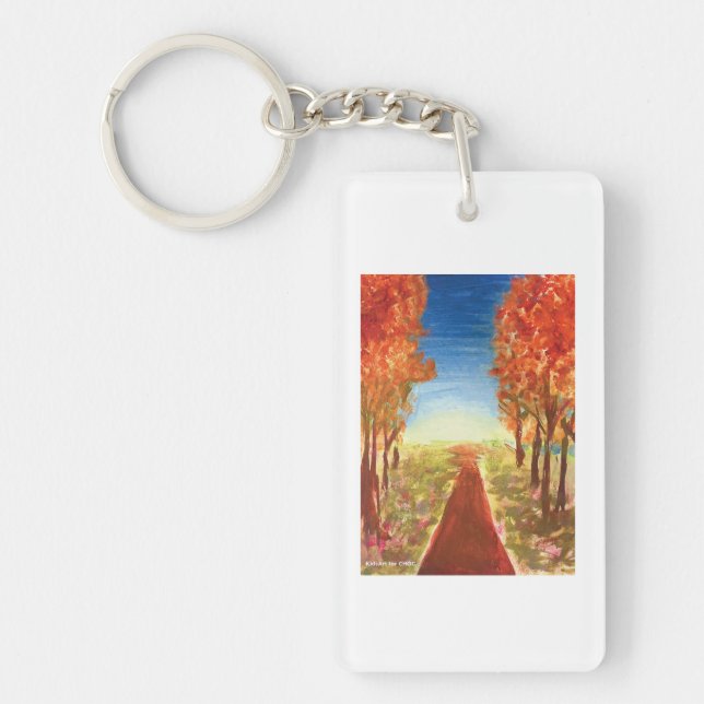Autumn Road - KidsArt for CHOC Key Ring (Front)