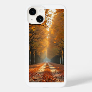 autumn road phone case
