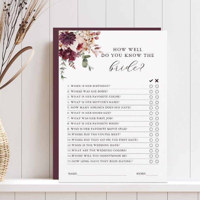 Autumn Romance Floral Bridal Shower Editable Card (Creator Uploaded)