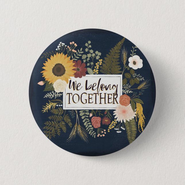 Autumn Romance IV | We Belong Together 6 Cm Round Badge (Front)