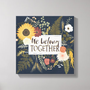 Autumn Romance IV   We Belong Together Canvas Print