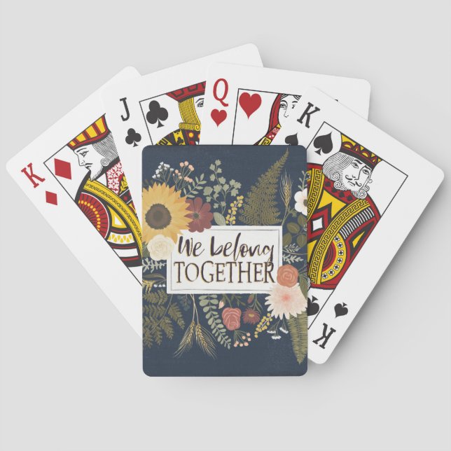 Autumn Romance IV | We Belong Together Playing Cards (Back)