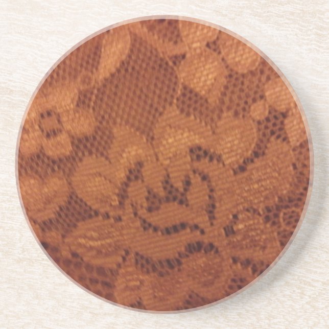 Autumn Rose Lace Coaster (Front)
