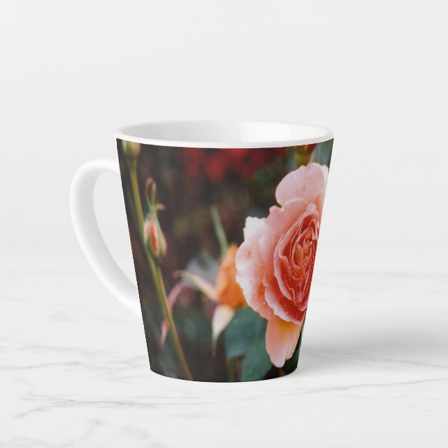 Autumn Rose  Latte Mug (Left Angle)