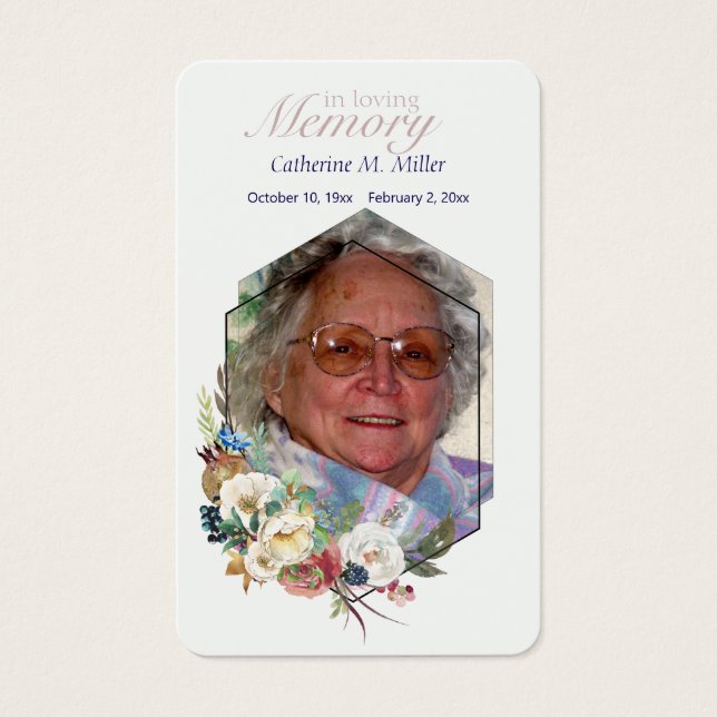 Autumn Roses Photo Memory (Front)