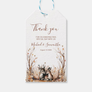 Autumn Rustic Deer Wedding Collection Gift Tags