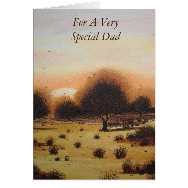 autumn rustic rural woodland Landscape for dad (Front)