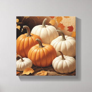 Autumn’s Bounty: A Symphony of Pumpkins Canvas Print