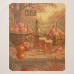 Autumn’s Pour - Rustic Cider Tasting Sherpa Blanket