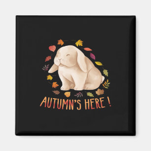 Autumn’s Says Cute Bunny Autumn It’s Fall Y’all Magnet