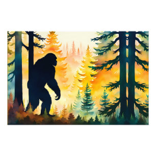 Autumn Sasquatch Colourful Landscape Photo Print