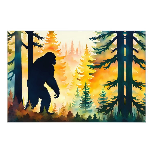 Autumn Sasquatch Colourful Landscape Photo Print (Front)