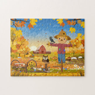 Autumn Scarecrow Jigsaw Puzzle