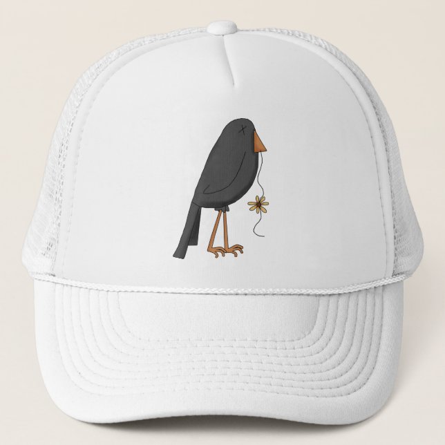 Autumn Scarecrows · Crow Trucker Hat (Front)
