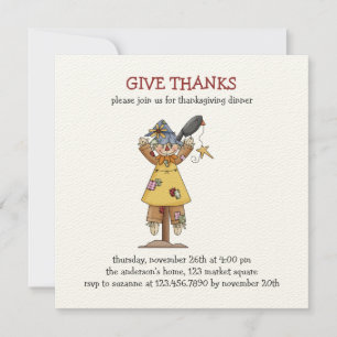 Autumn Scarecrows · Scarecrow Invitation