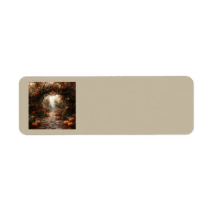 Autumn Scene Address Labels