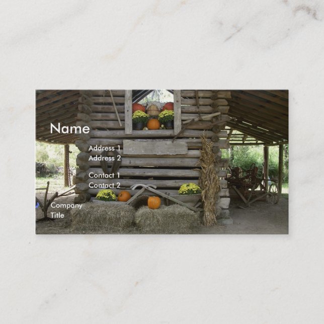 Autumn Scene Business Card (Front)
