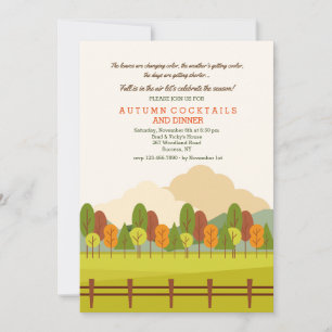 Autumn Scene Invitation