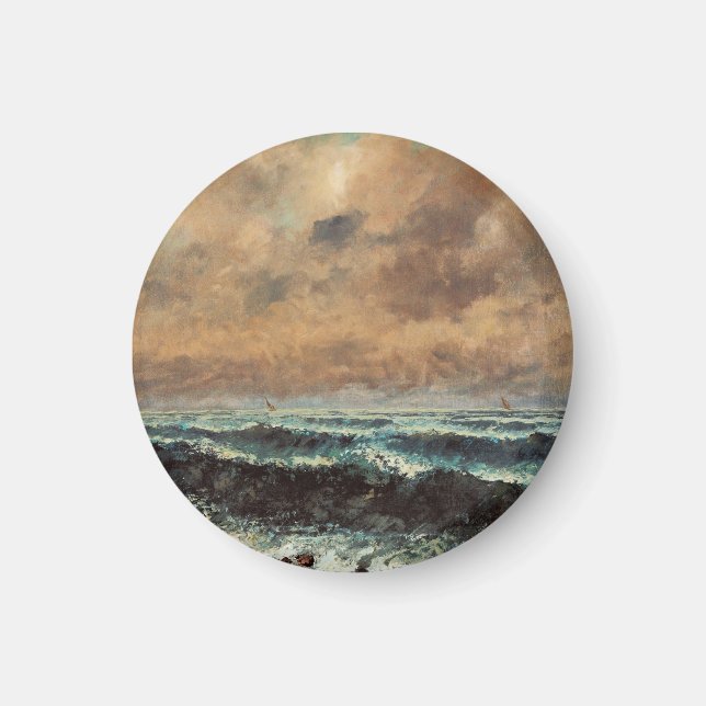Autumn Sea – Gustave Courbet Magnet (Front)