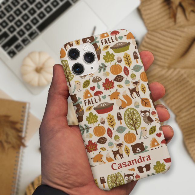 Autumn season Animal Woodland pattern custom Case-Mate iPhone Case (Autumn season Animal Woodland pattern custom Case-Mate iPhone Case)