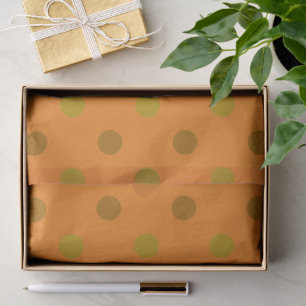 Autumn Season Polka Dot Pattern Tissue Paper