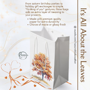 Autumn Season Tree Design Gift Bag
