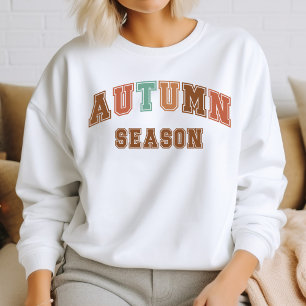 Autumn Season Trendy Fall Varsity Sweatshirt