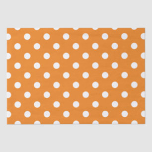 Autumn Season White Polka Dot Pattern Tissue Paper