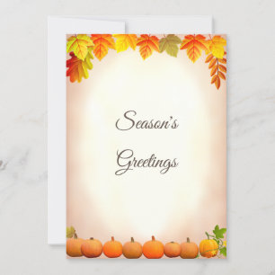 Autumn Season's Greetings Card