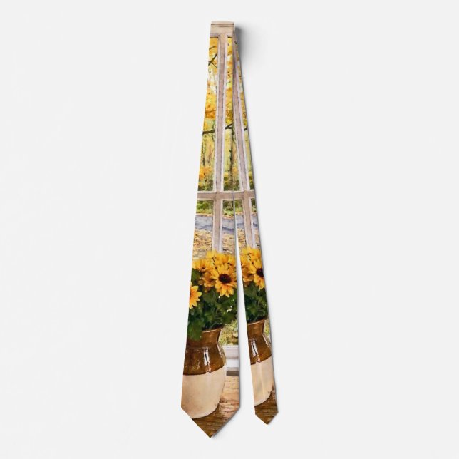 Autumn Seen Through a Window Tie (Front)