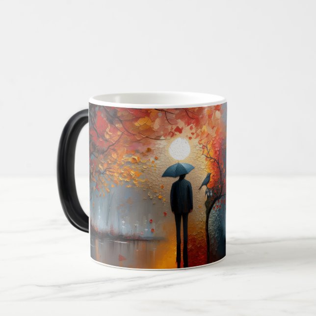 🍂☕🌧️ “Autumn Serenity” ☔🎨 Magic Mug (Front Left)